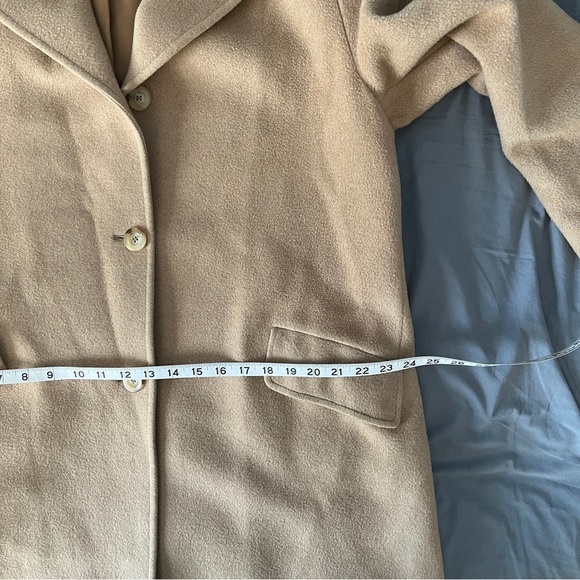 Saxton Hall Camel Hair Pea Coat made in Italy Size 16 - Picture 7 of 9